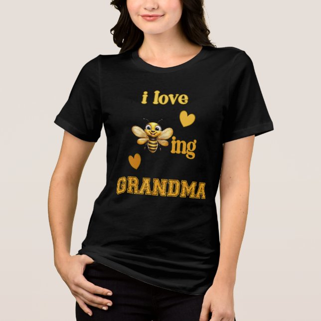 Jag älskar att vara farmor/mormor t shirt (Framsida)