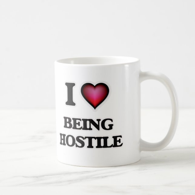 Jag älskar att vara fientlig kaffemugg (Höger)