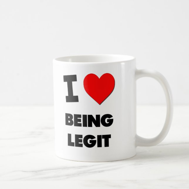 Jag älskar att vara legiten kaffemugg (Höger)