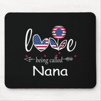 Jag älskar att vara Nana Usa flagga 4 juli självst Musmatta