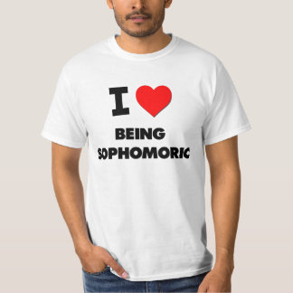 Jag älskar att vara Sophomoric T Shirt