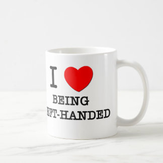 Jag älskar att vara vänsterhänt kaffemugg