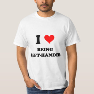 Jag älskar att vara vänsterhänt tee shirt