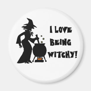 Jag älskar att vara Witchy! Magnet