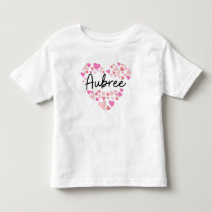 Jag älskar Aubree - hjärtan för Aubree T Shirt