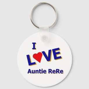 Jag älskar Auntie ReRe som är designad vid Celes Nyckelring
