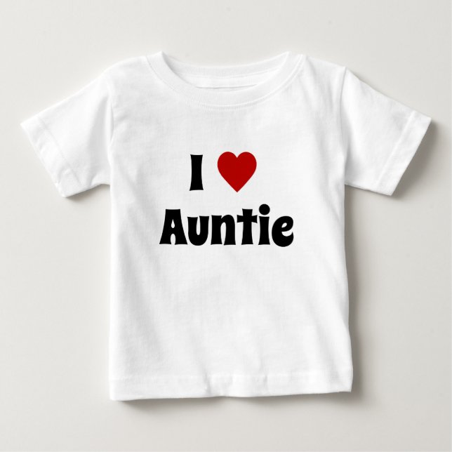 Jag älskar Auntie t-shirt (Framsida)