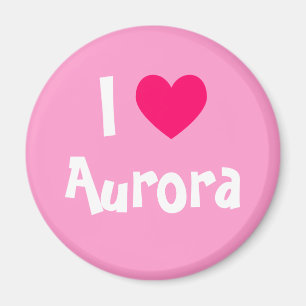 Jag älskar Aurora Magnet