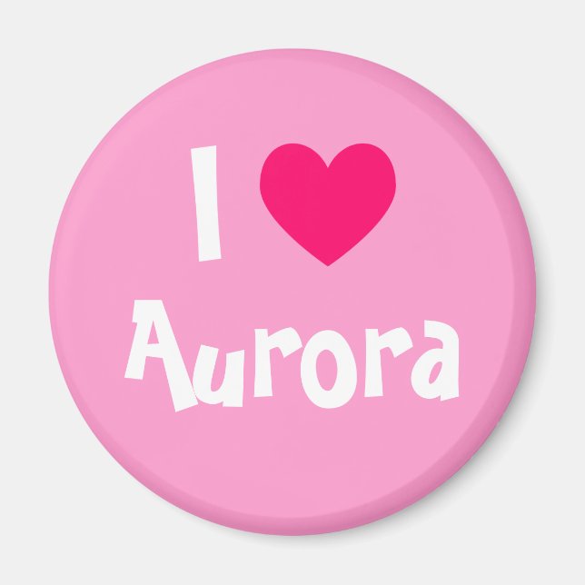 Jag älskar Aurora Magnet (Framsidan)