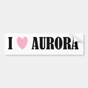 JAG ÄLSKAR AURORABILDEKALET BILDEKAL
