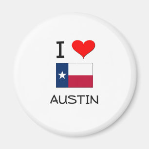 Jag älskar Austin Texas Magnet