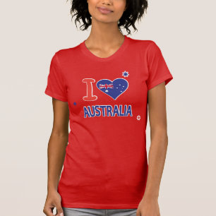 JAG ÄLSKAR AUSTRALIEN den lyckliga Australien T Shirt
