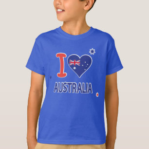 JAG ÄLSKAR AUSTRALIEN den lyckliga Australien T Shirt