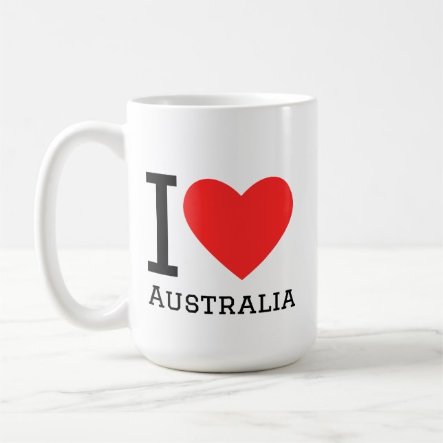 Jag älskar Australien  Kaffemugg (Vänster)