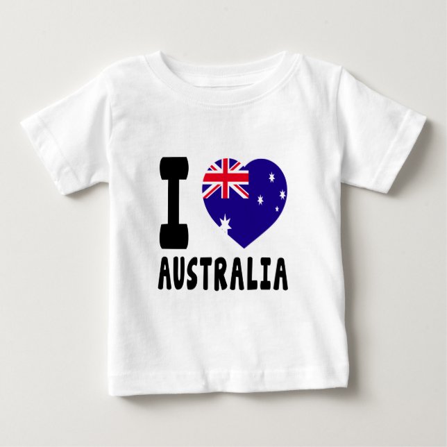 Jag älskar Australien T-shirt (Framsida)