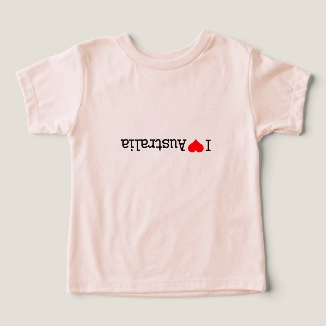 Jag älskar Australien T Shirt (Design Framsida)