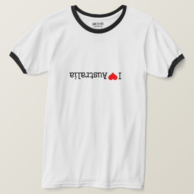 Jag älskar Australien T Shirt (Design framsida)