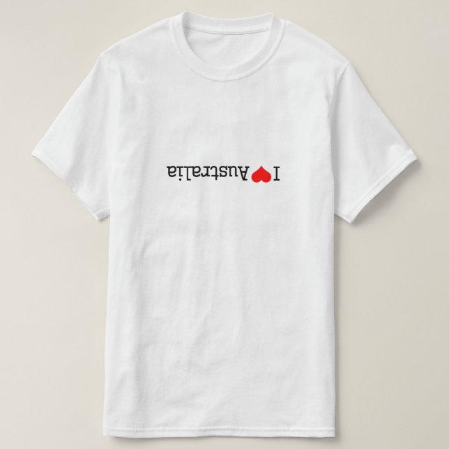 Jag älskar Australien T Shirt (Design framsida)