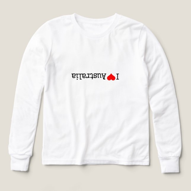 Jag älskar Australien T Shirt (Design framsida)