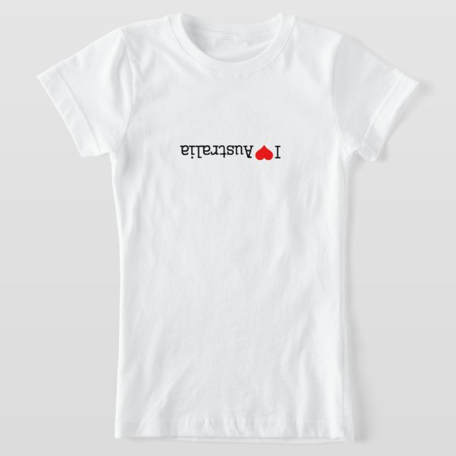 Jag älskar Australien T Shirt (Laydown)