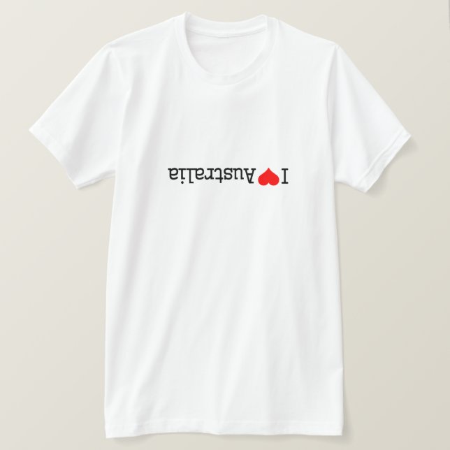 Jag älskar Australien T Shirt (Design framsida)