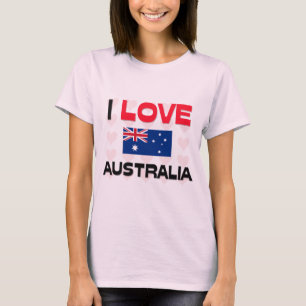 Jag älskar Australien Tee Shirt