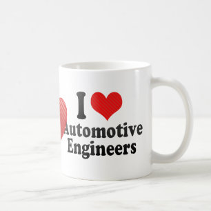 Jag älskar automatiska ingenjörer kaffemugg