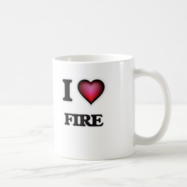 Jag älskar avfyrar kaffemugg (Höger)