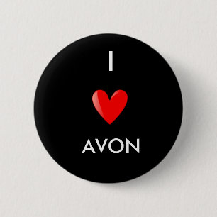 Jag älskar Avon Knapp