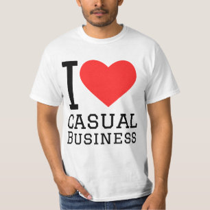 Jag älskar avslappnad business t shirt