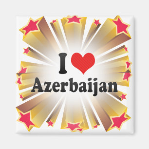 Jag älskar Azerbajdzjan Magnet