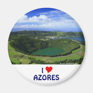 Jag älskar Azoresna Magnet