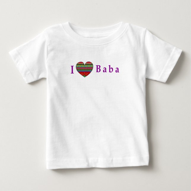 Jag älskar babaen t-shirt (Framsida)