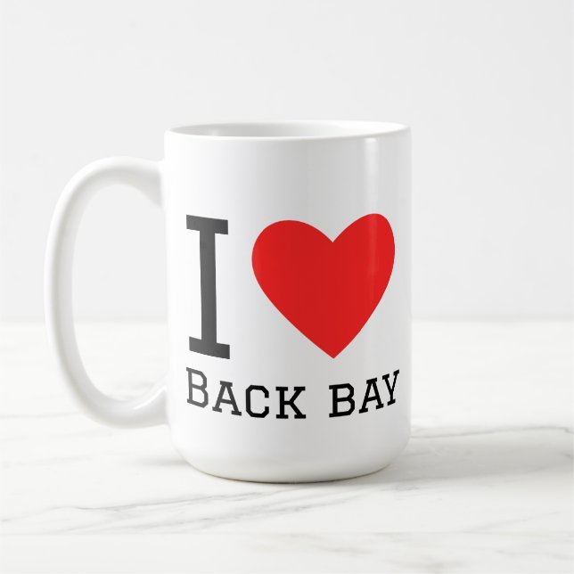Jag älskar Back Bay Kaffemugg (Vänster)
