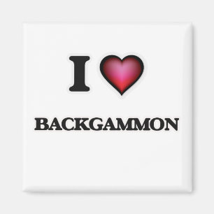 Jag älskar Backgammon Magnet