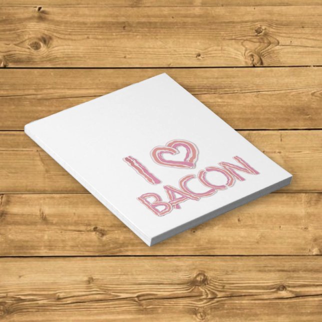 Jag älskar bacon anteckningsblock (Skapare uppladdad)