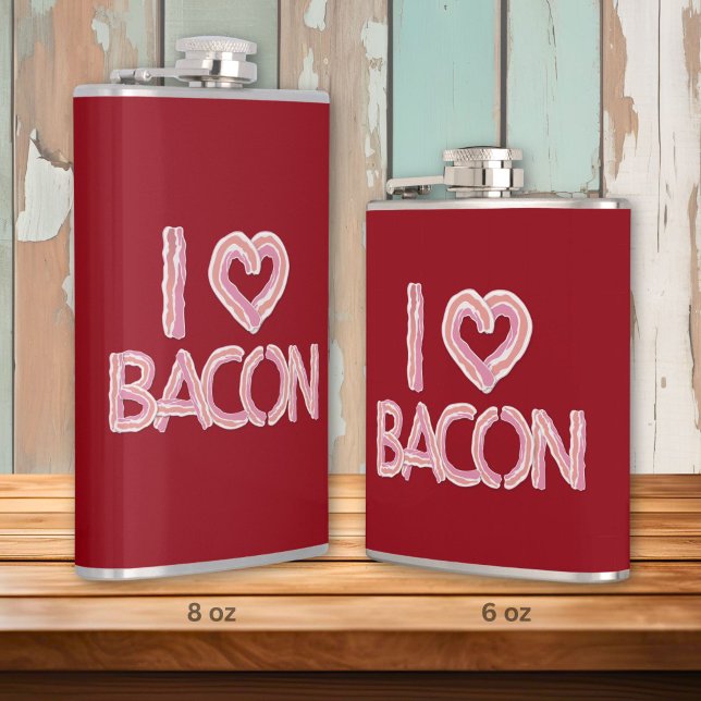 Jag älskar bacon fickplunta (Skapare uppladdad)
