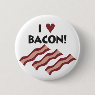 Jag älskar bacon knapp