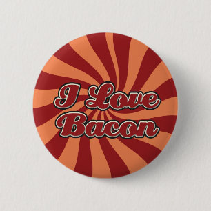 Jag älskar bacon knäppas knapp
