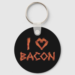 Jag älskar bacon nyckelring