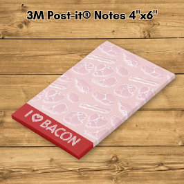 Jag älskar bacon post-it block