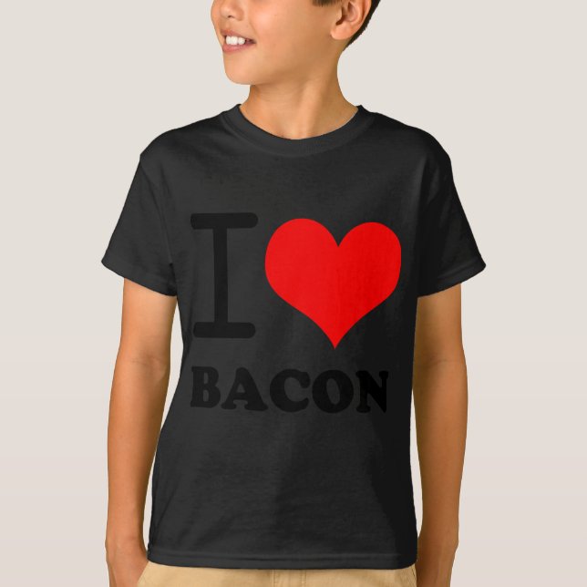 Jag älskar bacon t shirt (Framsida)