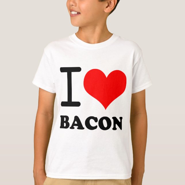 Jag älskar bacon t shirt (Framsida)