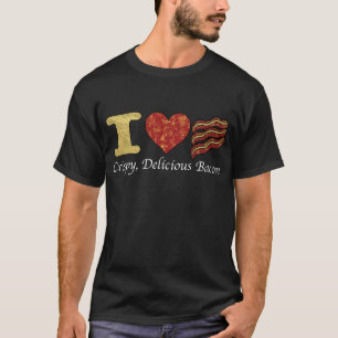 Jag älskar bacon t-shirt