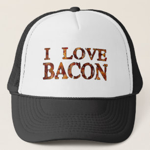 Jag älskar bacon truckerkeps