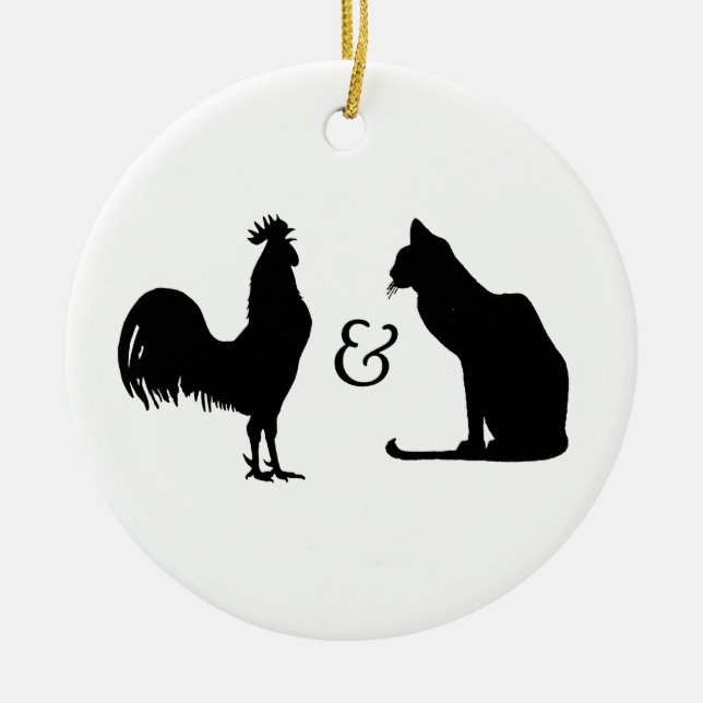 Jag älskar båda julgransprydnad keramik (Framsidan)