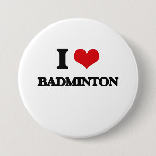 Jag älskar Badminton Knapp