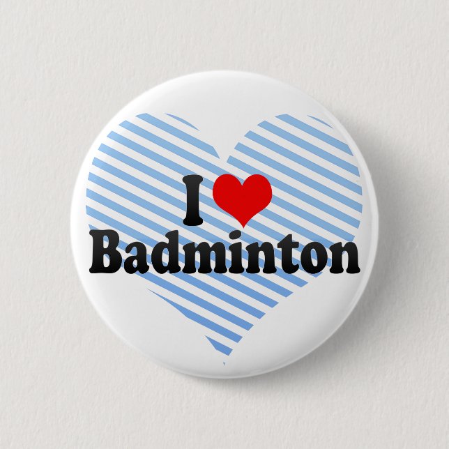 Jag älskar Badminton Knapp (Framsida)
