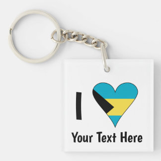 Jag älskar (Bahamas flagga hjärta) Personlig