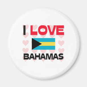Jag älskar Bahamas Magnet